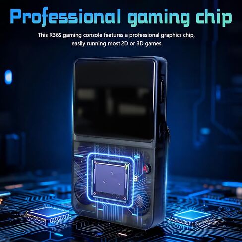R36S Handheld Game Console Retro Gaming Console Portable Handheld Retro Game Console Preloaded with Built-in Games Handheld Emulator Console (64, GB) in Kuwait