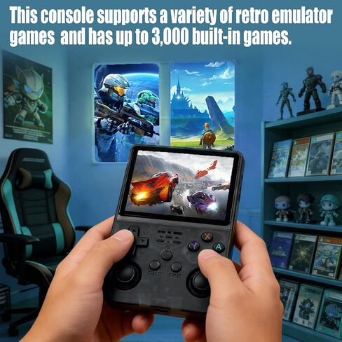 R36S Handheld Game Console Retro Gaming Console Portable Handheld Retro Game Console Preloaded with Built-in Games Handheld Emulator Console (64, GB) in Kuwait