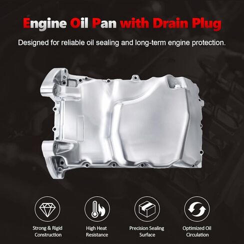 مستنقع زيت المحرك AUCERAMIC مع قابس التصريف مناسب لـ 2011-2017 Honda Odyssey 2009-2015 Honda Pilot 2008-2017 Honda Accord 2012-2015 Honda Crosstour استبدال 264-380 112005MHA00 in Kuwait