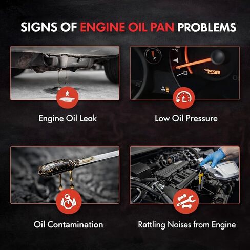 مستنقع زيت المحرك AUCERAMIC مع قابس التصريف مناسب لـ 2011-2017 Honda Odyssey 2009-2015 Honda Pilot 2008-2017 Honda Accord 2012-2015 Honda Crosstour استبدال 264-380 112005MHA00 in Kuwait