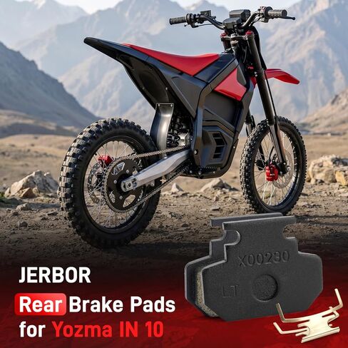 JERBOR Rear Brake Pads for Yozma in 10, High-Performance Semi-Metallic Brake Pad Disc Brakes, Durable Wheel Brakes Accessories for Yozma in Kuwait