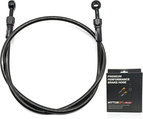Arashi Black 95cm 37.4" Motorcycle brake line hose for Honda Suzuki GSXR 600 750 1000 1300 Hayabusa GSX1300R Gen 1 2 3 CBR600RR CBR1000RR Swingarm Extension Modification in Saudi Arabia