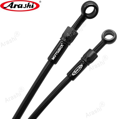 Arashi Black 95cm 37.4" Motorcycle brake line hose for Honda Suzuki GSXR 600 750 1000 1300 Hayabusa GSX1300R Gen 1 2 3 CBR600RR CBR1000RR Swingarm Extension Modification in Saudi Arabia
