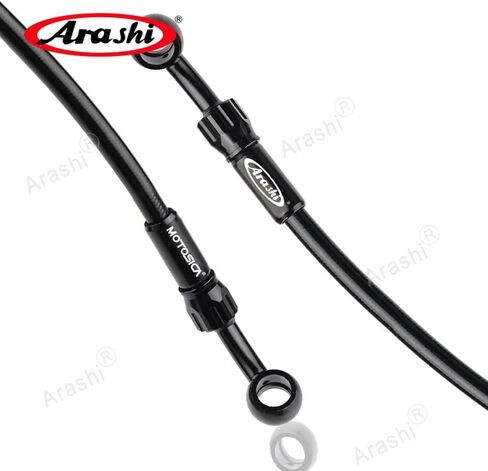 Arashi Black 95cm 37.4" Motorcycle brake line hose for Honda Suzuki GSXR 600 750 1000 1300 Hayabusa GSX1300R Gen 1 2 3 CBR600RR CBR1000RR Swingarm Extension Modification in Saudi Arabia