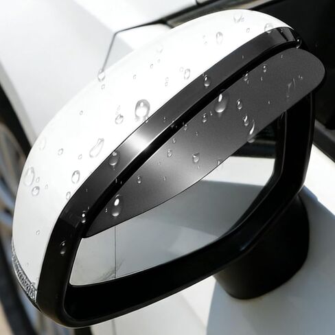 2PCS Mirror Rain Visor Eyebrow, Side Mirror Rain Guard, Auto Side Mirror Rain Eyebrow Cover, Rainproof Waterproof Auto Rearview Mirror Cover Accessories for SUV Truck RV (Carbon Fiber) in Saudi Arabia