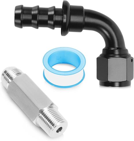 موصل خرطوم سخان مطور مناسب لـ Ram 6.7L Cummins 2500 3500 4000 4500 5500 2007.5-2024، 10AN قفل دفع استبدال 55056966AA 68005253AA 52014739AG 55056711AC محول أنبوب السخان in Kuwait