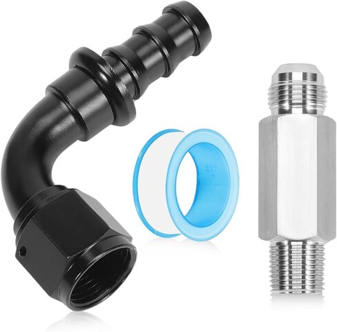 موصل خرطوم سخان مطور مناسب لـ Ram 6.7L Cummins 2500 3500 4000 4500 5500 2007.5-2024، 10AN قفل دفع استبدال 55056966AA 68005253AA 52014739AG 55056711AC محول أنبوب السخان in Kuwait