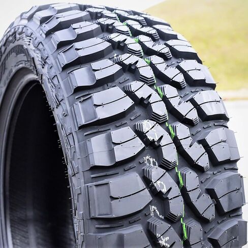 مجموعة من 2 (اثنين) Forceum M/T 08 Plus Mud إطارات شعاعية للشاحنات الخفيفة للطرق الوعرة - 33X12.50R20LT 33X12.50X20 33X12.50-20 114Q نطاق التحميل E LRE 10-Ply BSW جدار جانبي أسود in Kuwait