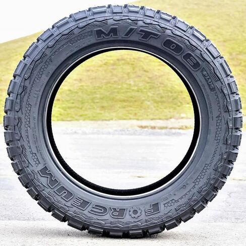 مجموعة من 2 (اثنين) Forceum M/T 08 Plus Mud إطارات شعاعية للشاحنات الخفيفة للطرق الوعرة - 33X12.50R20LT 33X12.50X20 33X12.50-20 114Q نطاق التحميل E LRE 10-Ply BSW جدار جانبي أسود in Kuwait