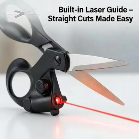 Professional Laser Guided Scissors for Fabric Cutting, Precision Cuts Straight Fast Guide Light Scissor, scissors all purpose for Quilting, Paper, Crafts with Upgraded Ergonomic Handle in Saudi Arabia