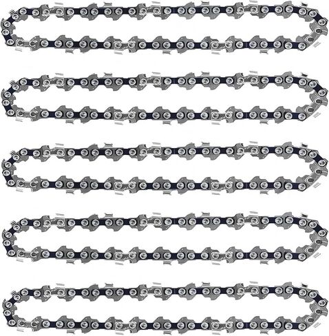 5 Pack 16 Inch Chainsaw Chain 56 Drive Links .050" Gauge, 3/8" Pitch Replacement Chains Compatible with Greenworks, Echo, Poulan, Craftsman, Ryobi in Saudi Arabia