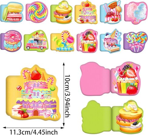 24 Pieces Candyland Themed Mini Notebooks Bulk 12 Distinct Cute Candy Designs Blank Inner Pages Small Pocket Notepads for Birthday Party Favors Back to School Gifts Classroom Prizes Party Souvenirs in Saudi Arabia