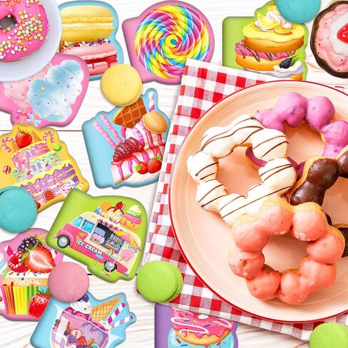 24 Pieces Candyland Themed Mini Notebooks Bulk 12 Distinct Cute Candy Designs Blank Inner Pages Small Pocket Notepads for Birthday Party Favors Back to School Gifts Classroom Prizes Party Souvenirs in Saudi Arabia