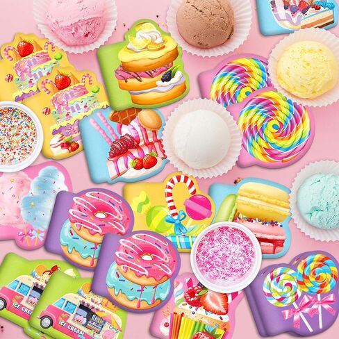24 Pieces Candyland Themed Mini Notebooks Bulk 12 Distinct Cute Candy Designs Blank Inner Pages Small Pocket Notepads for Birthday Party Favors Back to School Gifts Classroom Prizes Party Souvenirs in Saudi Arabia