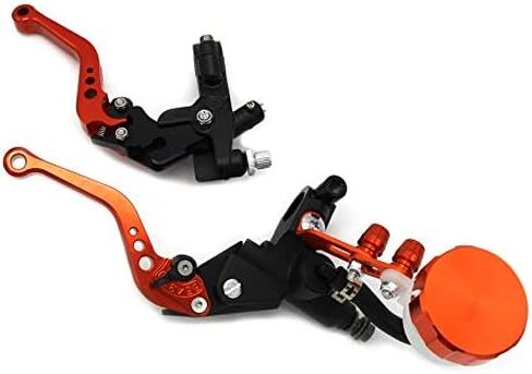 Universal Motorcycle Brake Clutch Lever Installation Diameter 22mm Motorcycle Clutch Brake Lever Suitable for Honda CB400F CB400SF CB400 CB500 CB500S CB600F CB750 CB750F CB900F CB1100SF (Orange) in Kuwait