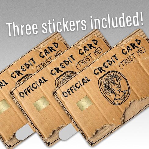Funny Credit Card Skin 3 Pack Weird Cardboard Trust Me Design Novelty Debit Credit Card Sticker Cover Fits Wallet Cards Vinyl Decal – CCS061 in Kuwait