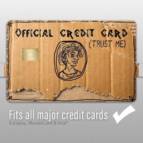 Funny Credit Card Skin 3 Pack Weird Cardboard Trust Me Design Novelty Debit Credit Card Sticker Cover Fits Wallet Cards Vinyl Decal – CCS061 in Kuwait