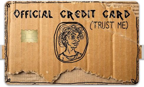 Funny Credit Card Skin 3 Pack Weird Cardboard Trust Me Design Novelty Debit Credit Card Sticker Cover Fits Wallet Cards Vinyl Decal – CCS061 in Kuwait