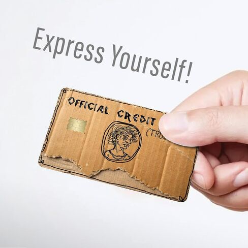 Funny Credit Card Skin 3 Pack Weird Cardboard Trust Me Design Novelty Debit Credit Card Sticker Cover Fits Wallet Cards Vinyl Decal – CCS061 in Kuwait