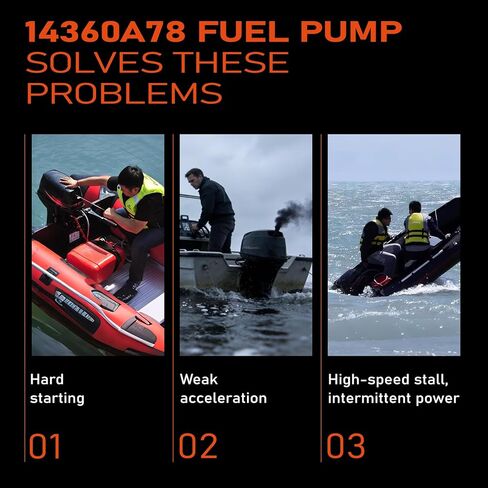 14360A78 مضخة الوقود للزئبق خارجي 2 السكتة الدماغية 30HP 40HP 45HP 50HP 55HP 60HP 65HP 75HP 80HP 90HP 100HP 115HP 125HP 150HP 175HP استبدال 14360A71 14360A43 14360A41 14360A50 14360A73 in Kuwait