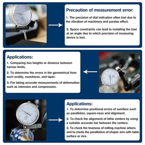 0-1.0" Dial Indicator with Magnetic Base， Adjustable Long Arm Magnetic Dial Indicator Professional Dial Gauge 0.001" in Saudi Arabia