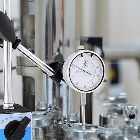 0-1.0" Dial Indicator with Magnetic Base， Adjustable Long Arm Magnetic Dial Indicator Professional Dial Gauge 0.001" in Saudi Arabia