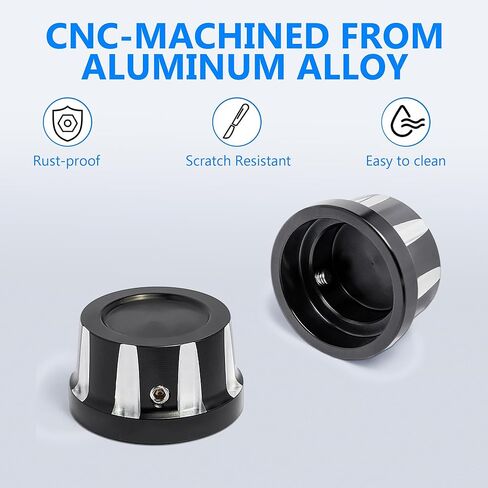 Aluminum Shock Mounting Caps for Indian Scout 2018-2023,Scout Bobber 2018-2024 2025 2026 Shock Mount Nuts Protector Covers Accessories(Black AStyle) in Saudi Arabia