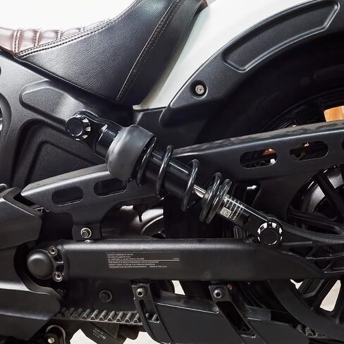 Aluminum Shock Mounting Caps for Indian Scout 2018-2023,Scout Bobber 2018-2024 2025 2026 Shock Mount Nuts Protector Covers Accessories(Black AStyle) in Saudi Arabia