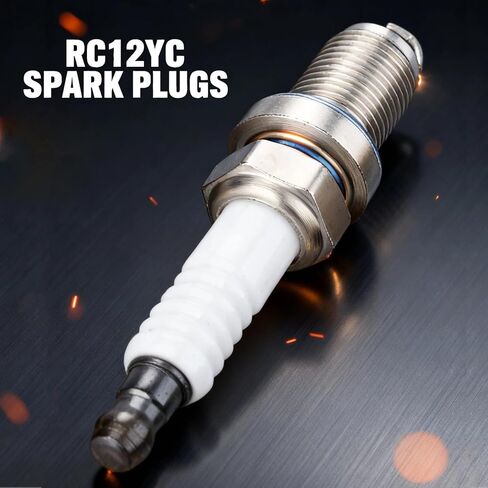 RC12YC سبائك النيكل شرارة مناسبة لمحركات البطل، متوافقة مع محرك بريجز وستراتون الصغير وتناسب جون ديري M78543، استبدال 491055 692051 792015 (24 قطعة) in Kuwait