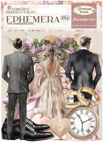 Stamperia International KFT Stamperia Ephemera Romance Forever Ceremony Edition، متعدد الألوان، 10 × 21 سم in Kuwait