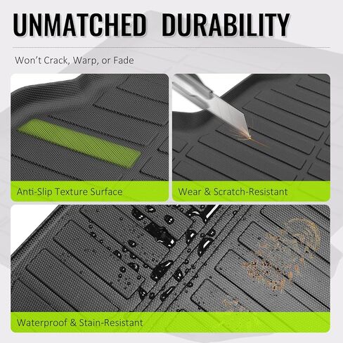 TPE Trunk Cargo Mats Compatible with 2021-2023 Hyundai Santa Fe 2021-2023 Santa Fe Hybrid 2022-2023 Santa Fe Plug-in Hybrid, Black 3D Molded,Interior Trunk Carpet Liner Protector, 1PC in Saudi Arabia