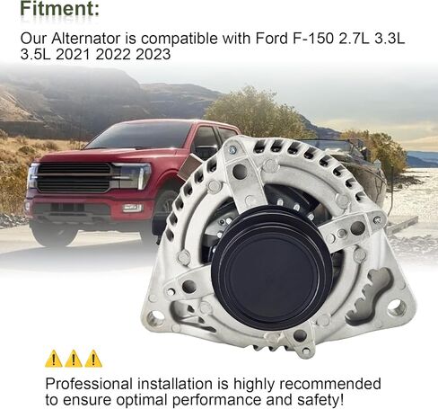 ML3Z-10346-A Alternator 150A Compatible With Ford F150 2.7L 3.3L 3.5L 2021-2023, ML3Z10346A, ML3T10300AB in Saudi Arabia