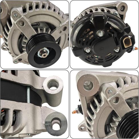 Alternator With 3 Pack Bolts Fit for Jaguar F-Pace F-Type XE XF XJ XJR XK XKR, Fit for Land Rover LR4 Range Rover, 3.0L 5.0L, Replace LR011231 LR023421 LR065246 in Kuwait