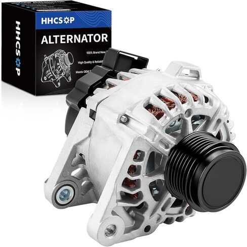 New Alternator Replacement for 2011 2012 2013 2014 2015 2016 2017 Hyundai Elantra, 13-14 Elantra Coupe, 13-17 Elantra GT, 14-16 Kia Forte Forte5 Forte Koup, 12-13 Soul L4 1.8 2.0L 2610428 37300-2E200 in Kuwait