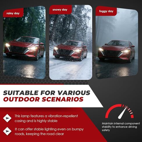Nakkaa Driver Side Headlight Assembly Compatible with Sentra S/SV 2024-2025 Headlamp 260606LY0A (Left) in Kuwait