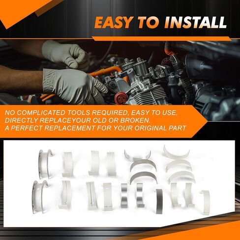 5Q6337AA 6Q6211AA 1Set Con Rod & Crankshaft Main Bearing Set for Range Rover Discovery for Jaguar 3.0 TDV6 SDV6 306DT Replaces OE 5Q6337AA 6Q6211AA in Kuwait