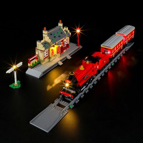 مجموعة إضاءة LED من BRIKSMAX لمجموعة قطارات LEGO-76423 Hogwarts Express مع محطة Hogsmeade - متوافقة مع نموذج مكعبات بناء Lego Harry Potter - لا تتضمن مجموعة Lego in Kuwait