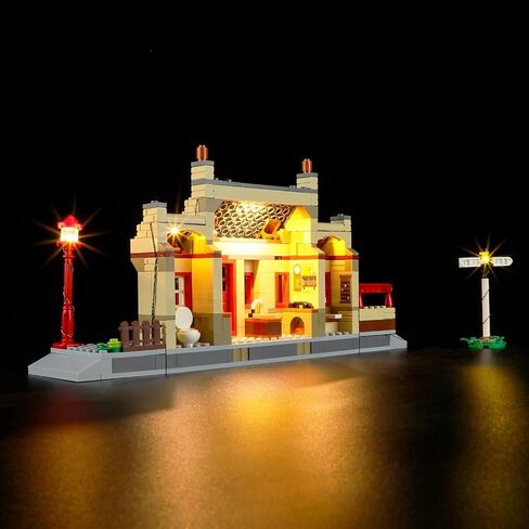 مجموعة إضاءة LED من BRIKSMAX لمجموعة قطارات LEGO-76423 Hogwarts Express مع محطة Hogsmeade - متوافقة مع نموذج مكعبات بناء Lego Harry Potter - لا تتضمن مجموعة Lego in Kuwait