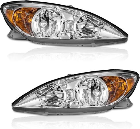 WEELMOTO Headlights for 2002-2004 Toyota Camry(LE/XLE) Headlight Assembly Compatible with 2002 2003 2004 Camry L+R Side Headlamp in Kuwait