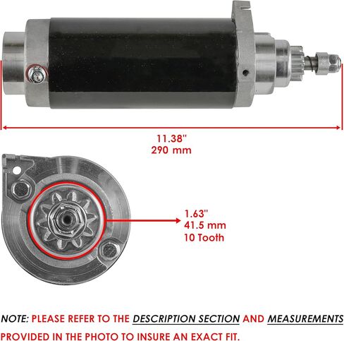 Caltric Starter Compatible with Mercury Mariner 50-57867 50-72467 Sm48369 Sm10652 Sm11478 in Kuwait