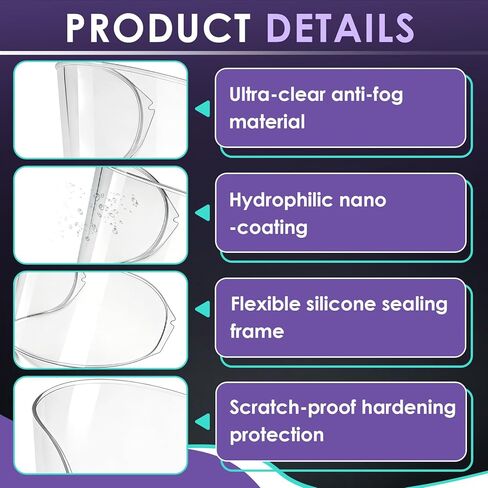 EVO Anti-Fog Insert Replace CWR-1/CW-1/CNS-1, Helmets Visor Lens Compatible with Shoei GT-Air/RF-SR/Neotec/Qwest/RF-1100/RF-1200/X-Twelve Helmet in Kuwait