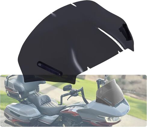 13.5" Motorcycle Windshield Wind Deflector Windscreen Fits for Harley Touring Road Glide 2023-later FLTRXSE 2024 2025 FLTRX FLTRXSTSE, Black in Saudi Arabia