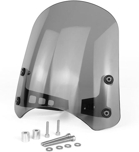Motorcycle Windshield Windscreen Fit for Husqvarna Vitpilen/Svartpilen 401 2017-2023 Motorcycle Windscreen with Bracket (Gray) in Saudi Arabia