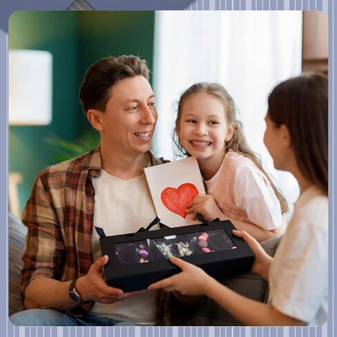 Vertintong 2 Sets Father Day Gifts Box Dad Fillable Flower Gift Boxes I Love U Cardboard Letter Shaped Fillable Packaging Box with 24 Pcs Gold Butterfly Decoration for Father's Day Birthday in Kuwait