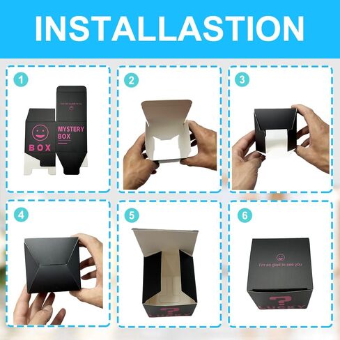 4 PCS Colorful Prank Gift Box, Stackable Surprise Nesting Boxes Assorted Sizes, Lucky Mystery Box Funny Gag Gift for Birthday Weddings Anniversaries Christmas in Saudi Arabia