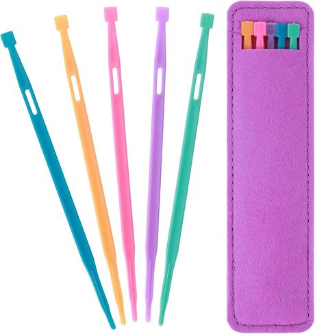 5 Piece that Purple Thang Sewing Tool Set, Sewing Stiletto Tool with Storage Pouch, Precision Sewing Accessories for Quilting Crafting in Saudi Arabia