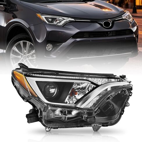 Headlights For 2016 2017 2018 Toyota RAV4 USA Built Halogen W/Bulbs(Passenger Side(Right)) in Saudi Arabia