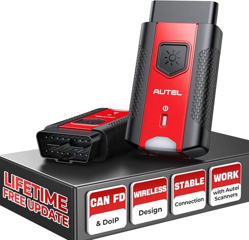Autel VCI200 Wireless Diagnostic Dongle with CAN FD & DoIP, OBD2 Bluetooth Adapter Connector V200, Upgrade of V150 V100 VCI150 VCI100, Compatible with KM100, MS906 Series, ITS600, BT608, BT609 in Kuwait