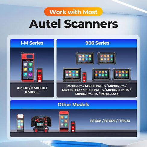 Autel VCI200 Wireless Diagnostic Dongle with CAN FD & DoIP, OBD2 Bluetooth Adapter Connector V200, Upgrade of V150 V100 VCI150 VCI100, Compatible with KM100, MS906 Series, ITS600, BT608, BT609 in Kuwait