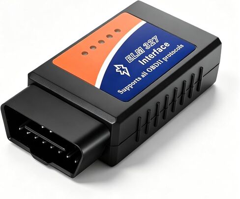 ELM327 OBD2 Bluetooth Adapter, OBDII Bluetooth Scanner Car Code Reader Reset Adapter, ELM327 Fault Diagnostic Scan Tool Compatible with OBD2 Vehicles, Car Accessories in Saudi Arabia
